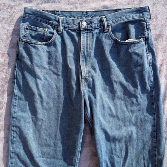 Levi Strauss 550 Relaxed Fit Mens Jeans 38x32 Blue Denim Straight Leg Casual - Picture 8 of 9